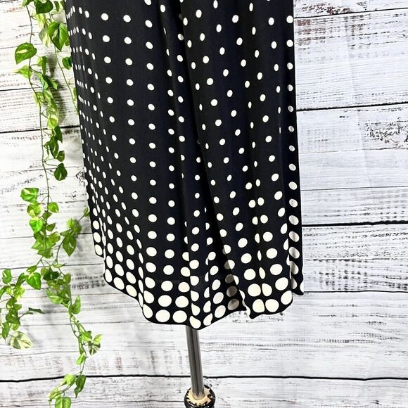 J Crew Blouse Top size 4 Black Ivory Polka Dots Modest Career Church Wedding - Picture 12 of 14